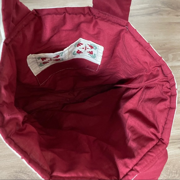 ✨ Cottagecore Folklore Era Quilted Tulip Floral Tote Bag - Picture 8 of 11